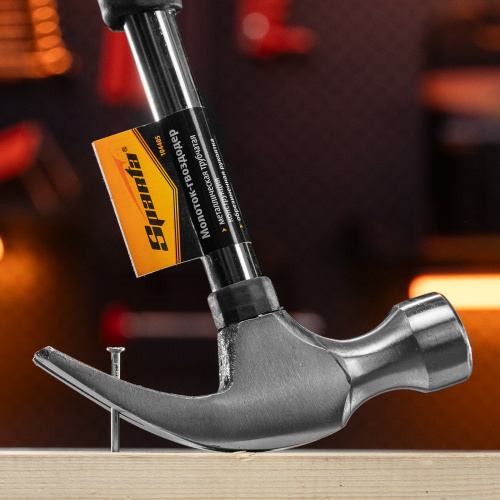 Молоток-гвоздодер, 450 г, боек 27 мм, металлическая трубчатая обрезиненная рукоятка Sparta по ценам производителя в Уфе с доставкой по всей России