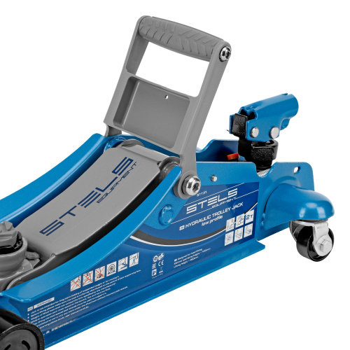 Домкрат гидравлический подкатной, поворотная рукоятка, 2 т, Low Profile, 100-350 мм Stels по ценам производителя в Уфе с доставкой по всей России