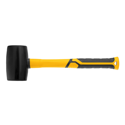 Киянка резиновая, 680 г, черная, фибергласовая рукоятка c TPR покрытием Denzel по ценам производителя в Уфе с доставкой по всей России