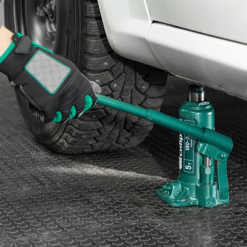 Домкрат гидравлический бутылочный, 5 т, 180-340 мм, в пласт. кейсе Сибртех по ценам производителя в Уфе с доставкой по всей России