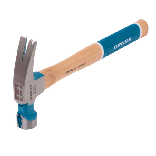 Молоток-гвоздодер, 680 г, угол 75, магнит, обрезиненная рукоятка AMERICAN HICKORY GROSS по ценам производителя в Уфе с доставкой по всей России