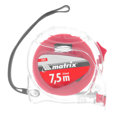 Рулетка Crystal,7,5 м х 25 мм,корпус из поликарбоната Matrix купить в Москве с доставкой по всей России | ProtosMarket.ru