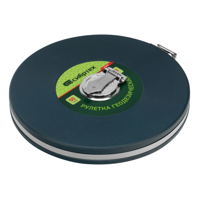 Рулетка геодезическая 50 м х 13 мм, закрытый корпус, фибергласовая лента Сибртех по ценам производителя в Уфе с доставкой по всей России