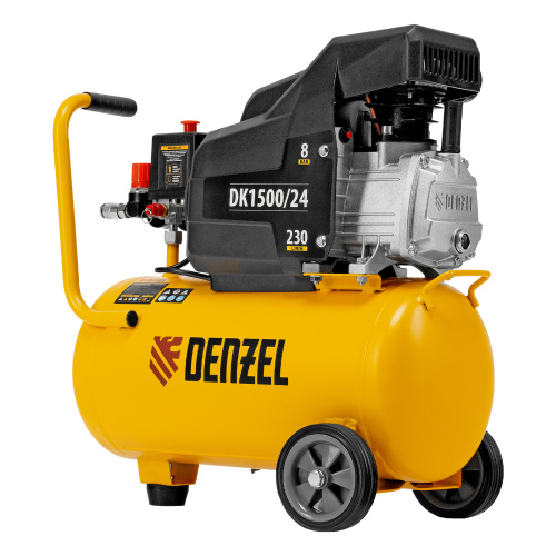 Компрессор воздушный DK1500/24, Х-PRO 1.5 кВт, 230 л/мин, 24 л Denzel по ценам производителя в Уфе с доставкой по всей России