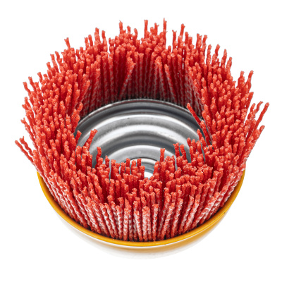 Щетка для УШМ, 100 мм, Чашка, нейлоновая щетина, М14 Denzel по ценам производителя в Уфе с доставкой по всей России