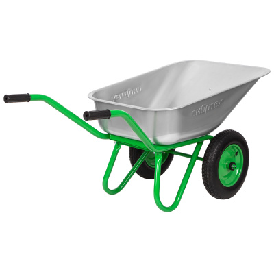 Тачка садово-строительная 2-х колесная, грузоподъемность 230 кг, объем 90 л Сибртех по ценам производителя в Уфе с доставкой по всей России