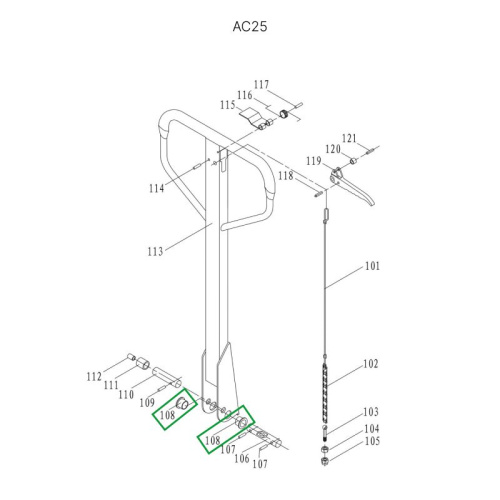 Втулка ручки для гидравлических тележек JC20 по ценам производителя в Уфе с доставкой по всей России