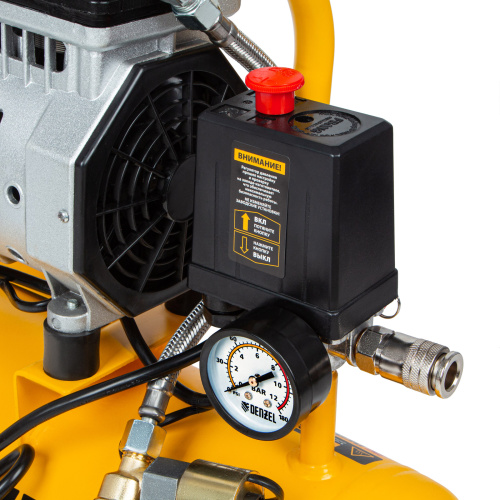 Компрессор DLS650/10 безмаслянный малошумный 650 Вт, 120 л/мин, ресивер 10 л Denzel по ценам производителя в Уфе с доставкой по всей России