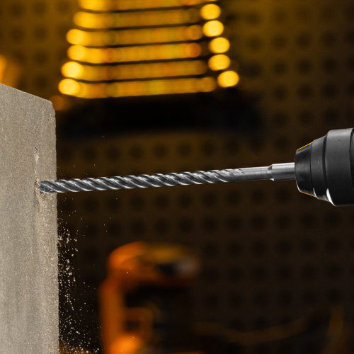 Бур по бетону, цельная крестовая пластина, 10x265 мм, SDS PLUS Denzel по ценам производителя в Уфе с доставкой по всей России