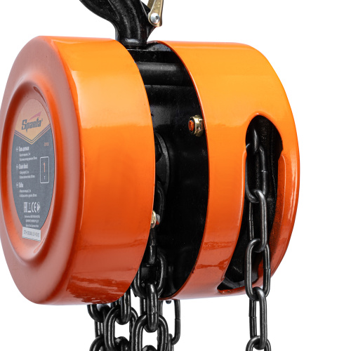 Таль цепная, 1 т, H подъема 2.5 м, расстояние между крюками 300 мм Sparta по ценам производителя в Уфе с доставкой по всей России