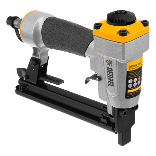 Степлер пневматический PS8016 для прямоугольных скоб 21GA от 6 до 16 мм Denzel по ценам производителя в Уфе с доставкой по всей России