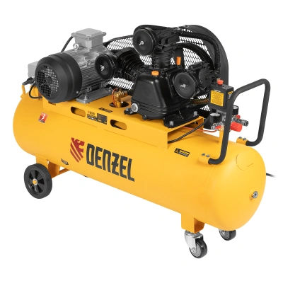 Компрессор воздушный BCW3000-T/100, ременный привод, 3.0 кВт, 100 литров, 520 л/мин Denzel по ценам производителя в Уфе с доставкой по всей России