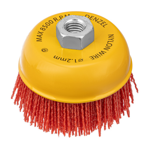 Щетка для УШМ, 100 мм, Чашка, нейлоновая щетина, М14 Denzel по ценам производителя в Уфе с доставкой по всей России