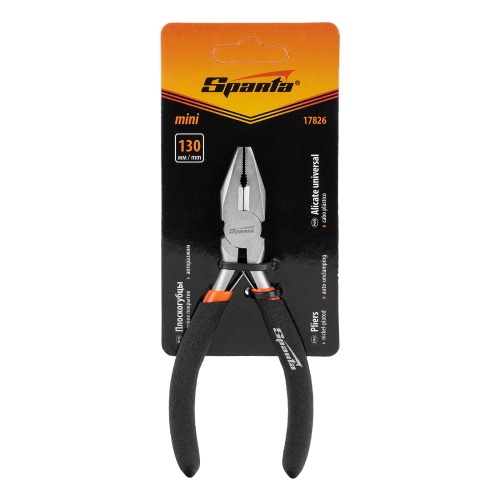 Плоскогубцы Mini, 130 мм, никелированные, авторазжим Sparta по ценам производителя в Уфе с доставкой по всей России