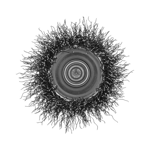 Щетка для дрели, 50 мм, Чашка, со шпилькой, нержавеющая витая проволока Denzel по ценам производителя в Уфе с доставкой по всей России