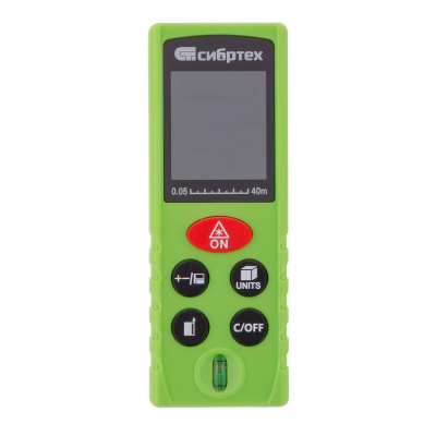 Лазерный дальномер PM-40,40 м,с пузырьковым уровнем Сибртех по ценам производителя в Уфе с доставкой по всей России
