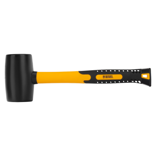 Киянка резиновая, 24 oz, черная резина, фибергласовая рукоятка Denzel по ценам производителя в Уфе с доставкой по всей России