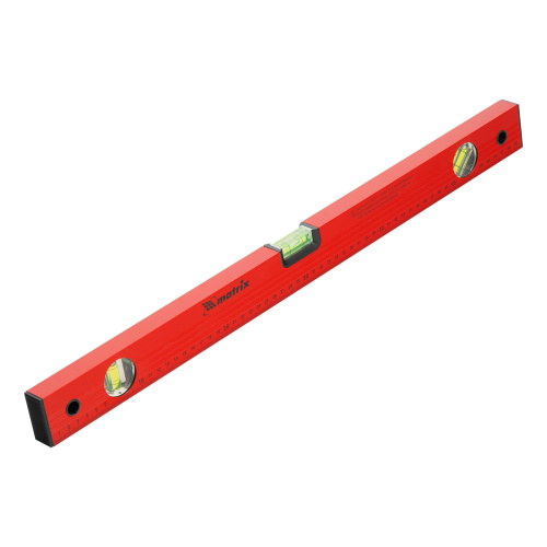 Уровень алюминиевый, 600 мм, 3 глазка, красный, линейка Matrix по ценам производителя в Уфе с доставкой по всей России
