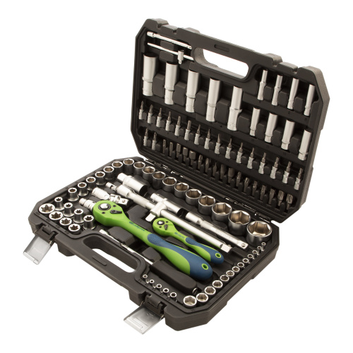 Набор инструментов 108 предметов, CrV, 1/2", 1/4" Сибртех по ценам производителя в Уфе с доставкой по всей России