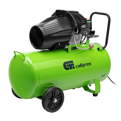 Компрессор воздушный КК-2200/100, 2,2 кВт, 350 л/мин, 100 л, прямой привод, масляный Сибртех по ценам производителя в Уфе с доставкой по всей России