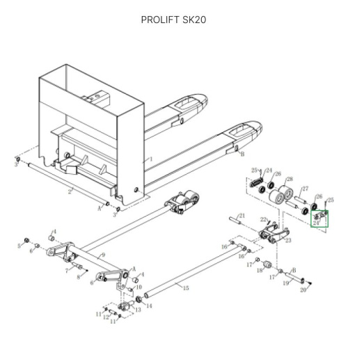 Соединительная пластина роликов для тележек SK20 по ценам производителя в Уфе с доставкой по всей России