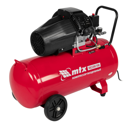 Компрессор воздушный КК-2200/100, 2,2 кВт, 350 л/мин, 100 л, прямой привод, масляный MTX по ценам производителя в Уфе с доставкой по всей России