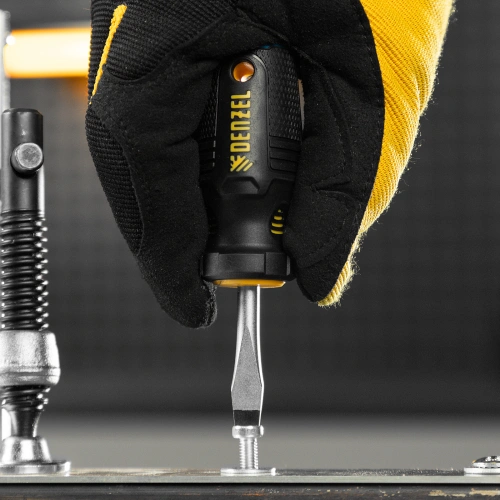 Отвертка, SL6x38 мм, S2, 3к рукоятка Denzel по ценам производителя в Уфе с доставкой по всей России