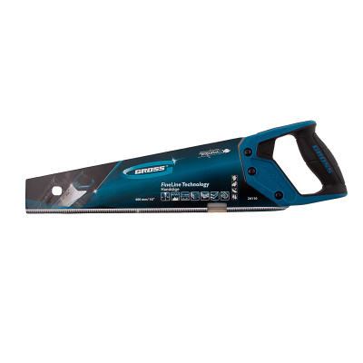 Ножовка по дереву "Piranha", 400 мм, 11-12 TPI, зуб-3D, каленый зуб, двухкомпонентная рукоятка Gross по ценам производителя в Уфе с доставкой по всей России