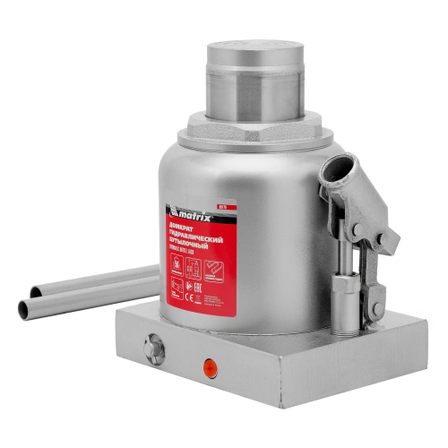 Домкрат гидравлический бутылочный, 50 т, h подъема 236-356 мм Matrix купить в Москве с доставкой по всей России | ProtosMarket.ru
