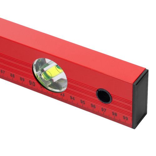 Уровень алюминиевый, 1000 мм, 3 глазка, красный, линейка Matrix по ценам производителя в Уфе с доставкой по всей России