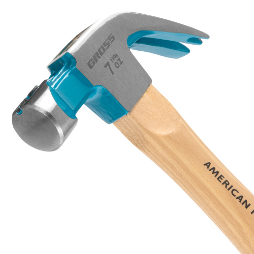 Молоток-гвоздодер, 200 г, угол 45, магнит, обрезиненная рукоятка American hickory GROSS по ценам производителя в Уфе с доставкой по всей России