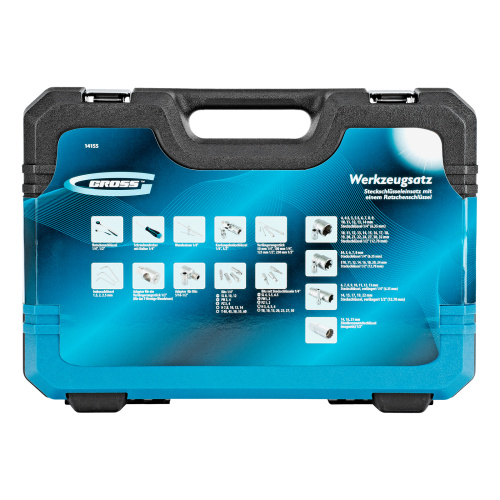Набор инструментов, 1/4", 1/2", CrV, 120 зубьев, 109 предметов Gross по ценам производителя в Уфе с доставкой по всей России