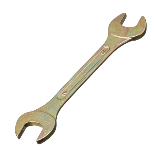 Ключ рожковый, 17 х 19 мм, желтый цинк Сибртех по ценам производителя в Уфе с доставкой по всей России