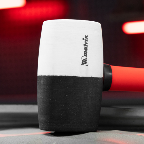 Киянка резиновая, 680 г, черно-белая резина, фибергласовая рукоятка Matrix по ценам производителя в Уфе с доставкой по всей России