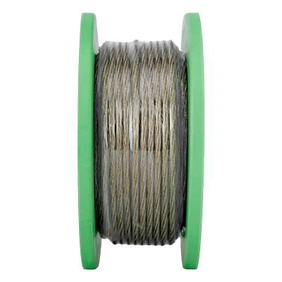 Трос металлополимерный прозрачный ПР-5.0, толщина 5.0 мм, катушка 50 метров Сибртех по ценам производителя в Уфе с доставкой по всей России