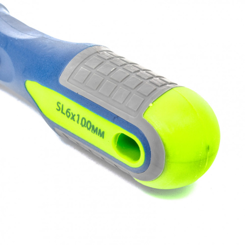 Отвертка, SL6 х 100 мм, CrV, трехкомпонентная рукоятка Сибртех по ценам производителя в Уфе с доставкой по всей России