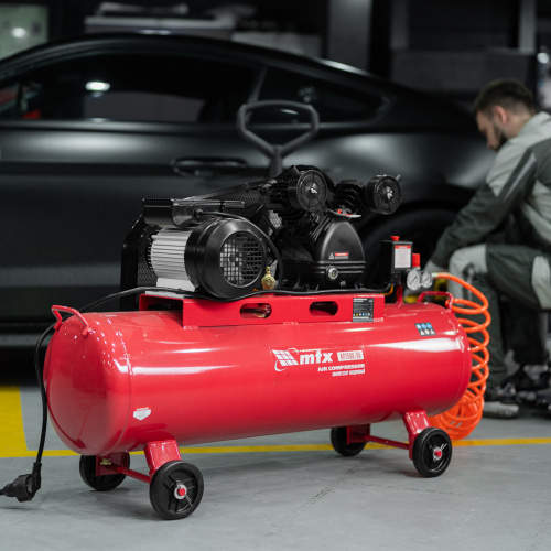 Компрессор воздушный ременный привод КР2500/80, 2,5 кВт, 80 литров, 420 л/мин МТХ по ценам производителя в Уфе с доставкой по всей России