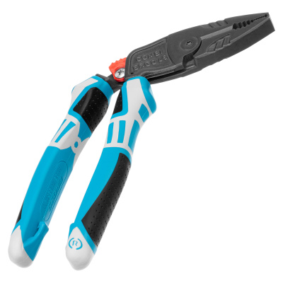 Плоскогубцы комбинированные с изогнутой головой, трехкомпонентные рукоятки, 200 мм Gross по ценам производителя в Уфе с доставкой по всей России