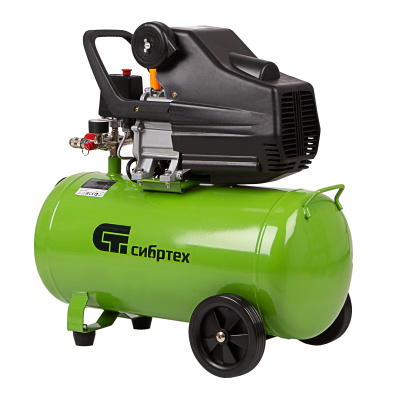 Компрессор воздушный КК-1500/50, 1.5 кВт, 198 л/мин, 50 л, прямой привод, масляный Сибртех по ценам производителя в Уфе с доставкой по всей России