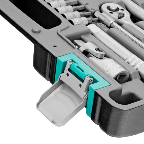 Набор инструментов, 1/2", 1/4", CrV, пластиковый кейс 82 предмета Stels по ценам производителя в Уфе с доставкой по всей России