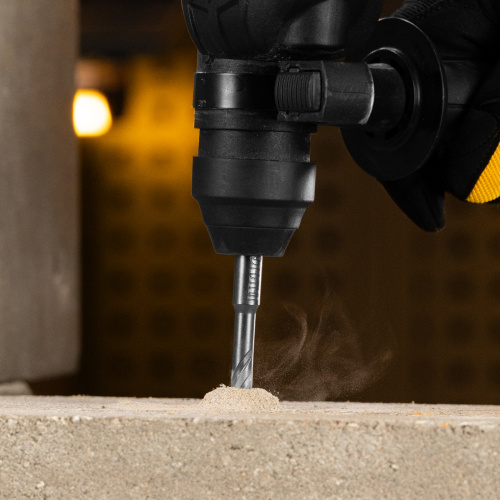 Бур по бетону, цельная крестовая пластина, 8x115 мм, SDS PLUS Denzel по ценам производителя в Уфе с доставкой по всей России