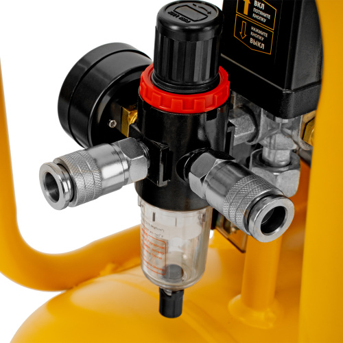 Компрессор безмасляный, малошумный DLS 1500/50, 1500 ВТ, 2x750, 50 л, 260 л/мин Denzel по ценам производителя в Уфе с доставкой по всей России