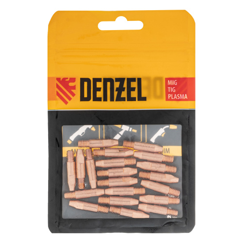 Токосъемный наконечник под проволоку 1,2 мм, М6х28, E-CU, 20 шт для MIG горелки тип 24 Denzel по ценам производителя в Уфе с доставкой по всей России