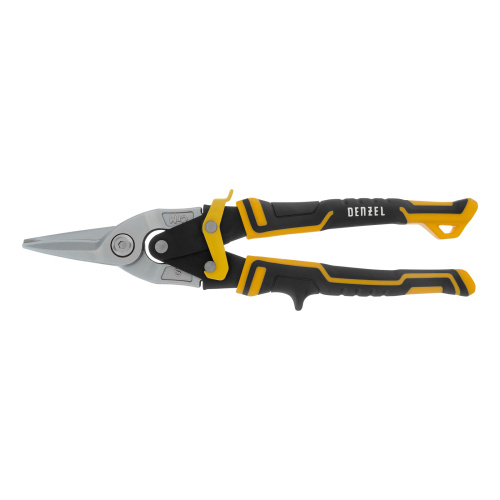 Ножницы по металлу, 270 мм, прямой рез, сталь-CrMo, трехкомпонентные рукоятки Denzel по ценам производителя в Уфе с доставкой по всей России