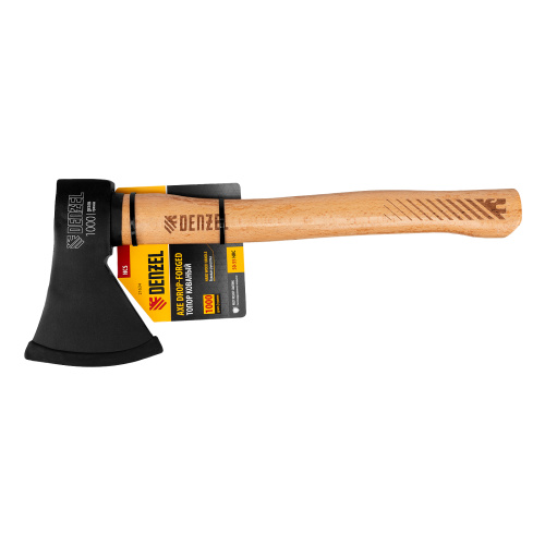 Топор, 1000 г, кованый, буковое топорище Denzel по ценам производителя в Уфе с доставкой по всей России