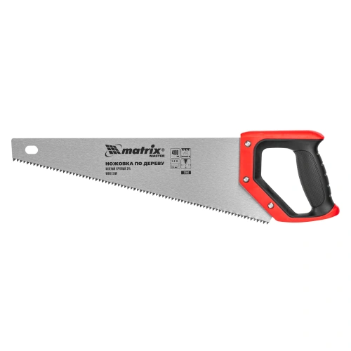 Ножовка по дереву, 400 мм, зуб 2D, каленый крупный зуб 5-6 TPI, двухкомпонентная рукоятка Matrix по ценам производителя в Уфе с доставкой по всей России