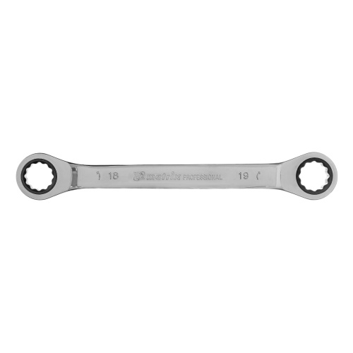 Ключ накидной трещоточный, 18 х 19 мм, CrV, зеркальный хром Matrix Professional по ценам производителя в Уфе с доставкой по всей России