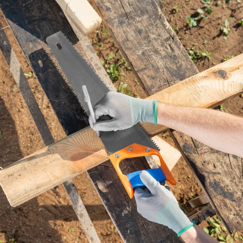 Ножовка по дереву, 400 мм, шаг зубьев 5 мм, пластиковая рукоятка по ценам производителя в Уфе с доставкой по всей России