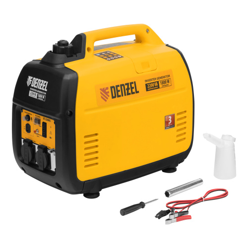 Генератор инверторный GT-2200iS, 2.2 кВт, 230 В, бак 4 л, закрытый корпус, ручной старт Denzel по ценам производителя в Уфе с доставкой по всей России
