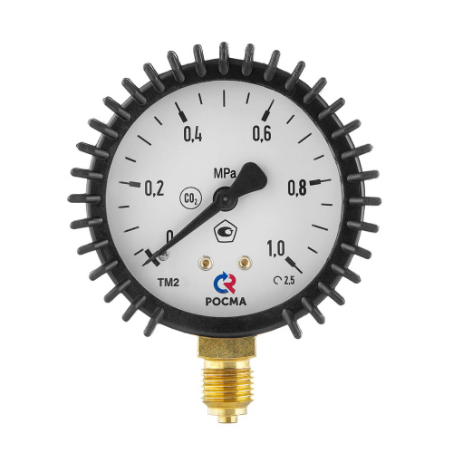 Манометр 1,0 МПа, ⌀63 мм, G1/4, углекислота купить в Москве с доставкой по всей России | ProtosMarket.ru